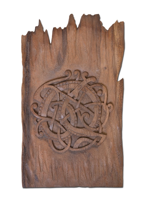 foto Wood Craft: Midgard Serpent, hand-carved